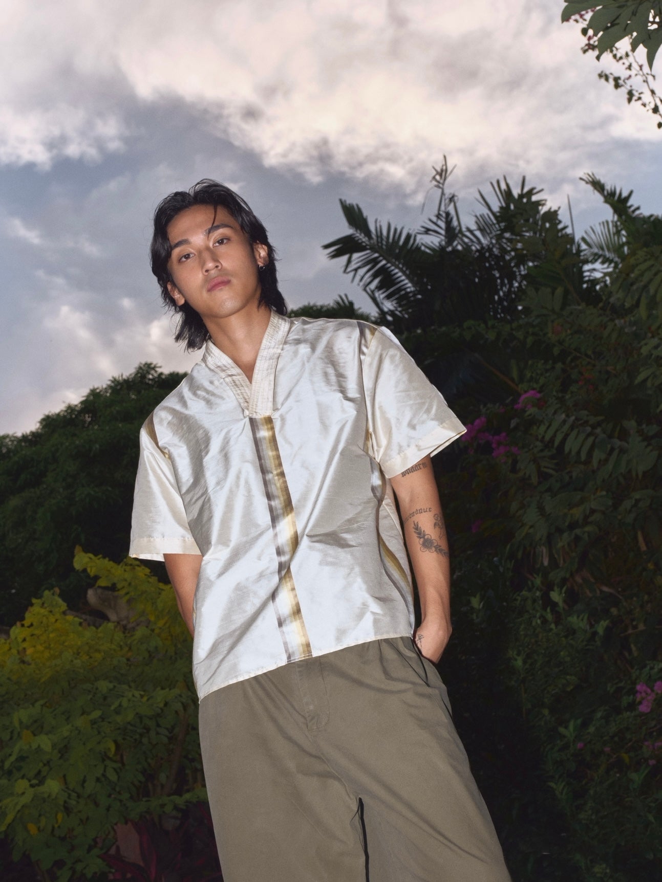 Serica Silk Road Shirt Ivory (pre-order)