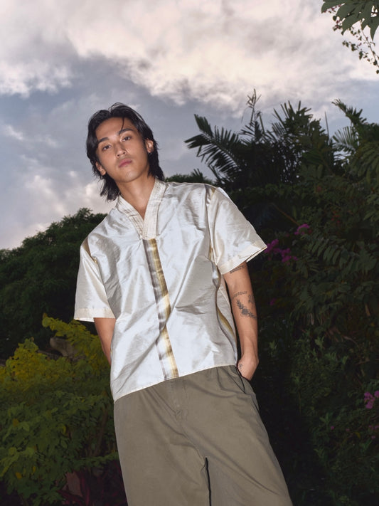 Serica Silk Road Shirt Ivory (pre-order)