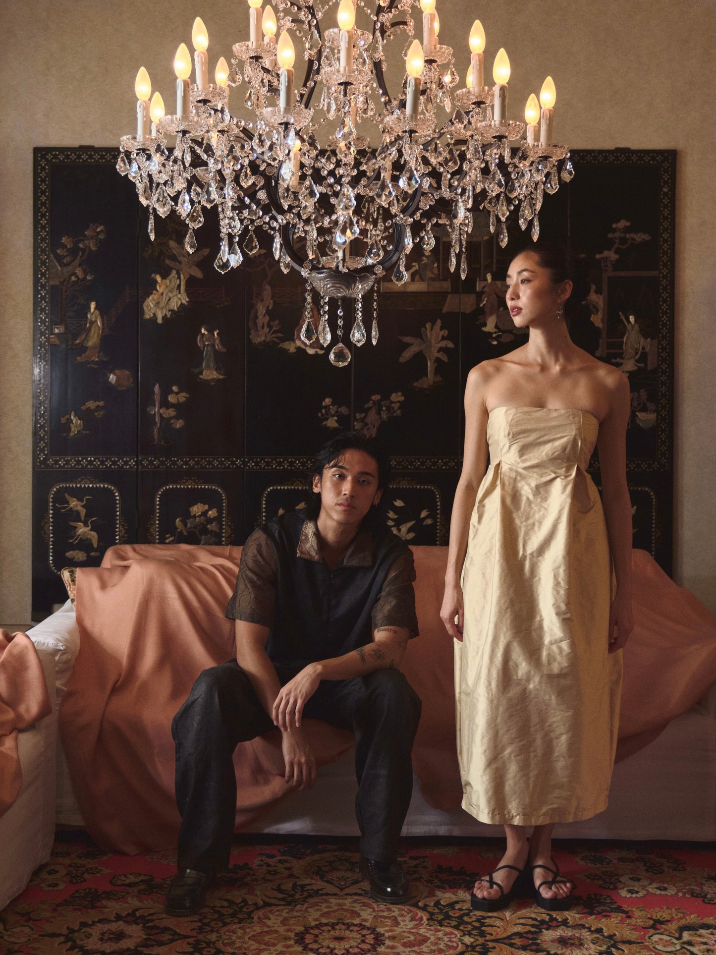 Colorblock Volley Shirt Black Ivy