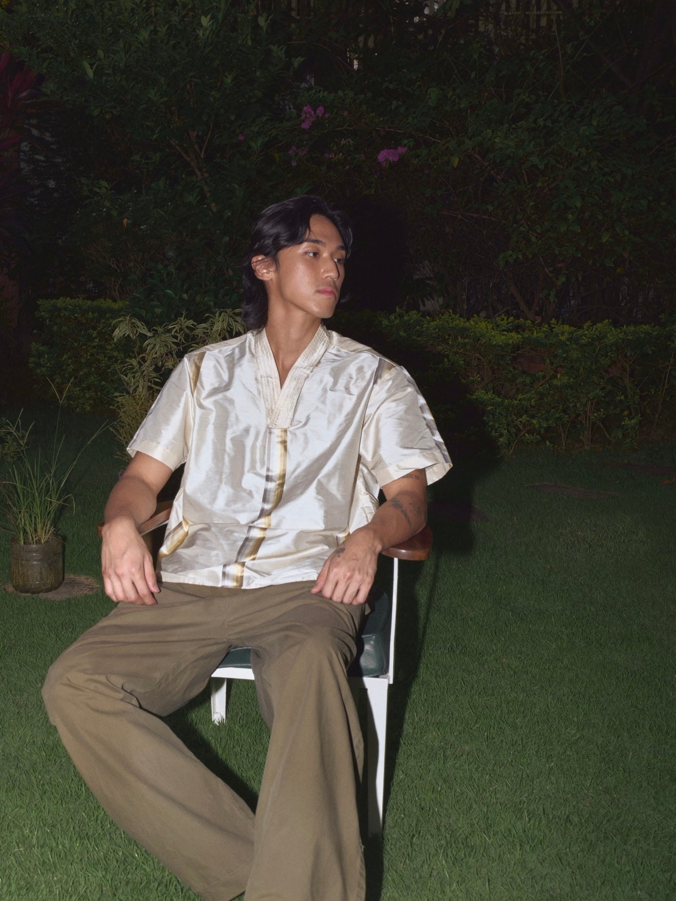 Serica Silk Road Shirt Ivory (pre-order)