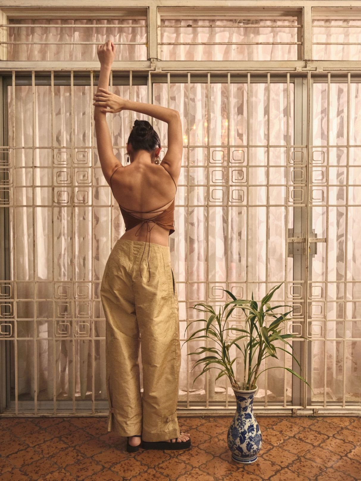 Gilded Silk Luz Pants