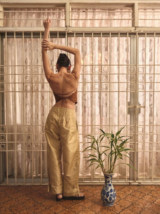 Gilded Silk Luz Pants