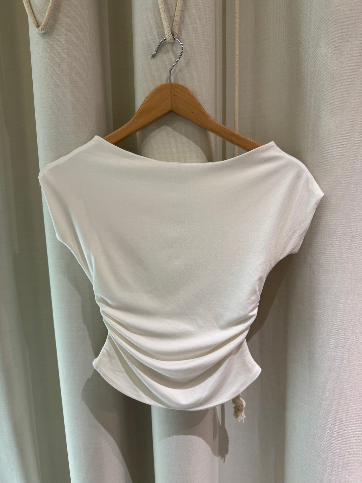Boat Cap Top White