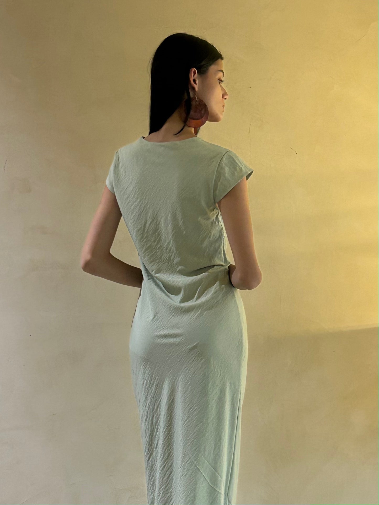 Cap Sleeve Maxi Dress Agave