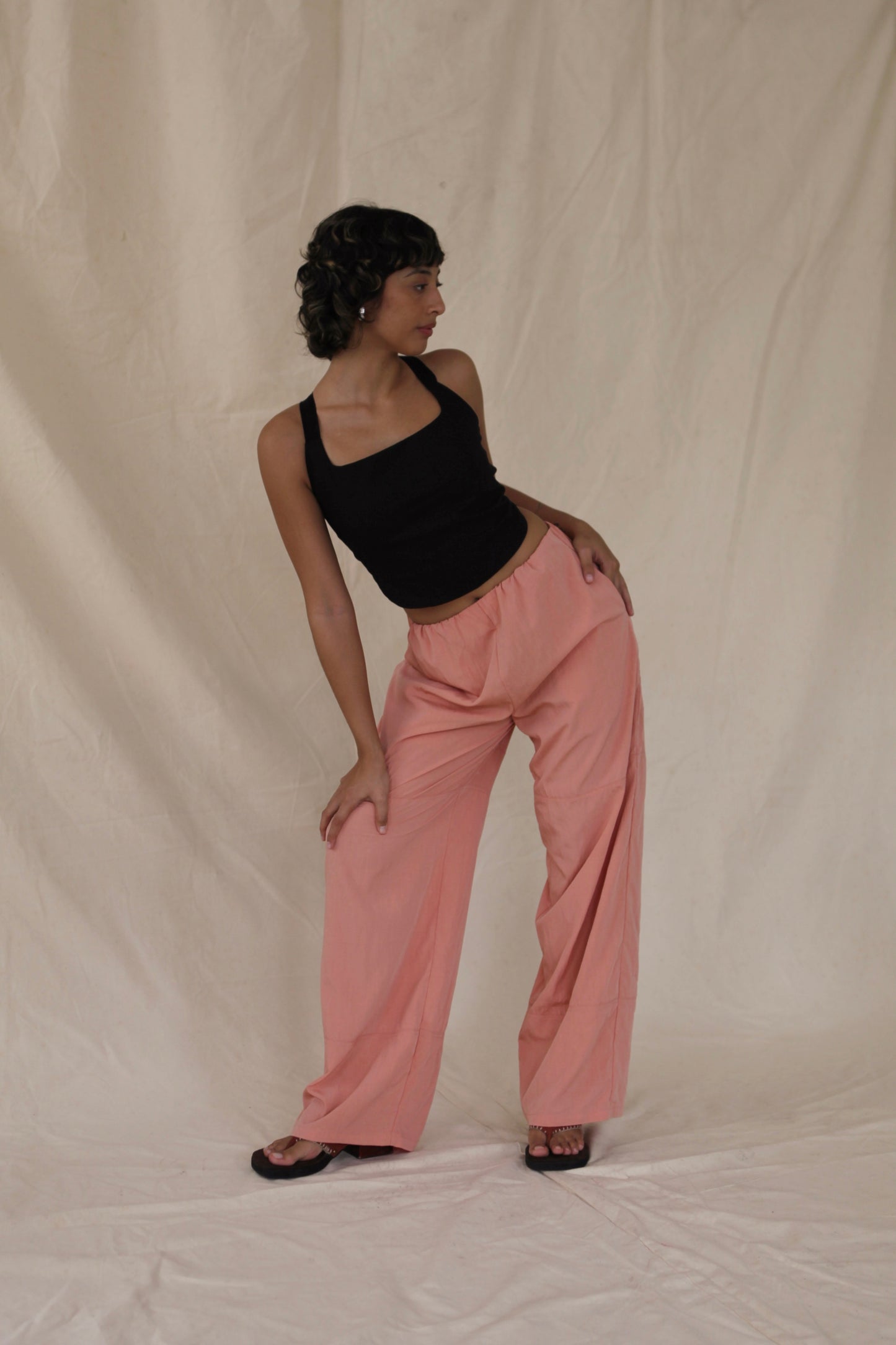 Glide Pants Coral Nylon