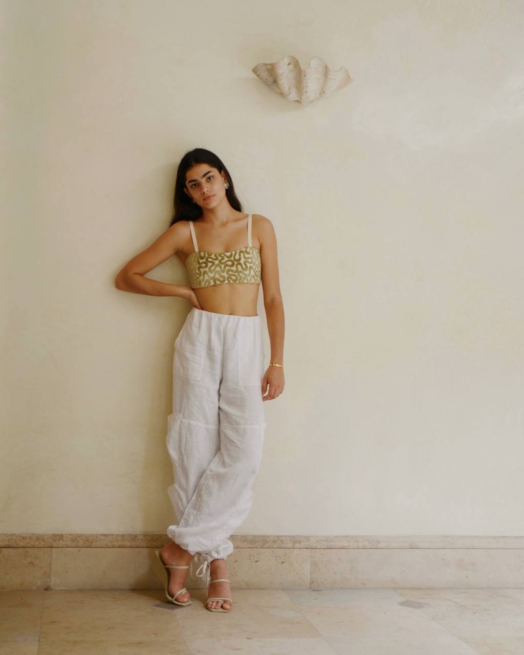 Unisex Flight Pants White Linen